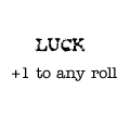 Sample Luck Card